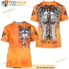 Archaic Affliction Men's 3D Shirt Lustrous Wings Skull Biker