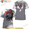 Archaic Affliction Men's Short Sleeve Kingdom Crewneck 3D Shirt