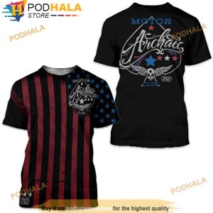 Archaic By Affliction Mens 3D Shirt Nation Regular Fit