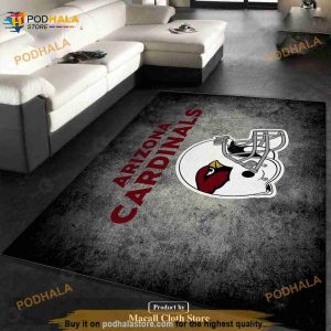 Arizona Cardinals Imperial Distressed Rug NFL Team Logos Area Rug, Indoor Outdoor Rug Gift