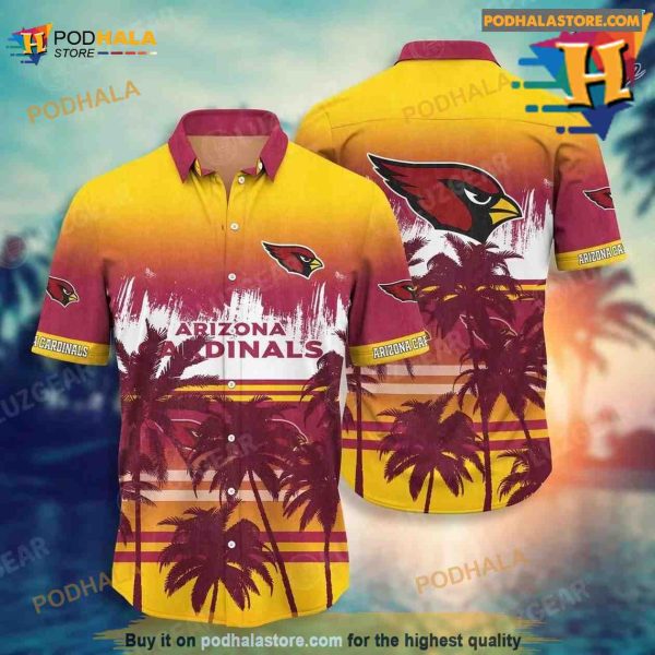 Arizona Cardinals NFL Hawaiian Shirt Summer Tropical Patterns Graphic, Arizona Cardinals Gifts