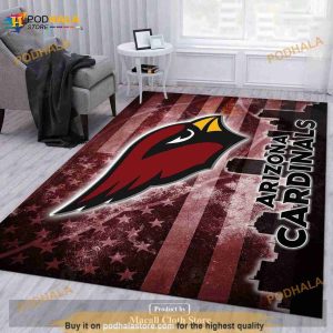 Arizona Cardinals NFL Rug Bedroom Rug- Indoor Outdoor Rugs