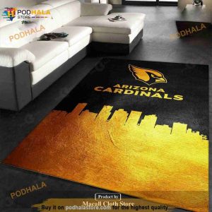 Arizona Cardinals Skyline NFL Rug, Bedroom, Home Decor Floor Decor Indoor Outdoor Rugs