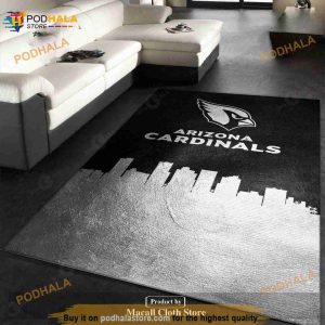 Arizona Cardinals Skyline NFL Rug For Christmas, Bedroom Indoor Outdoor Rugs