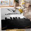 Arizona Cardinals Skyline NFL Rug, Kitchen Rug, Home Decor Floor Decor Indoor Outdoor Rugs