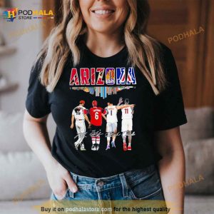 Arizona City Team Sports Player Name Signatures Shirt 2