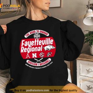 Arkansas 2023 Ncaa 4 Team Fayetteville Regional Shirt 3