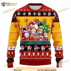 Army Chibi Cute Christmas 3D Funny Ugly Sweater