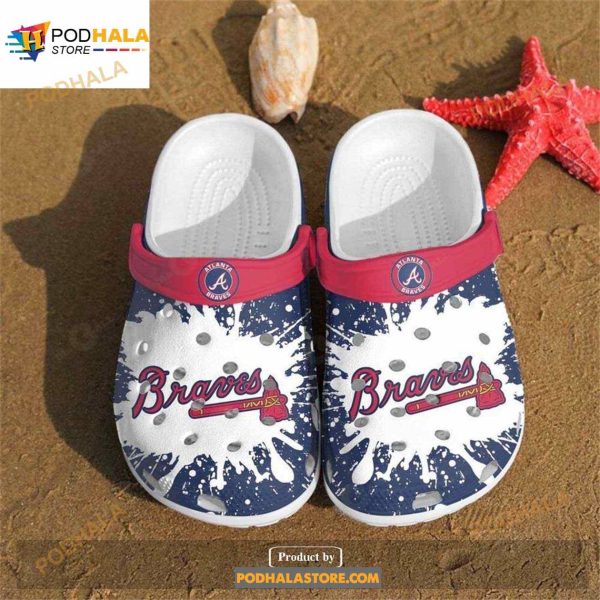 Atlanta Braves Crocs Clog Shoes