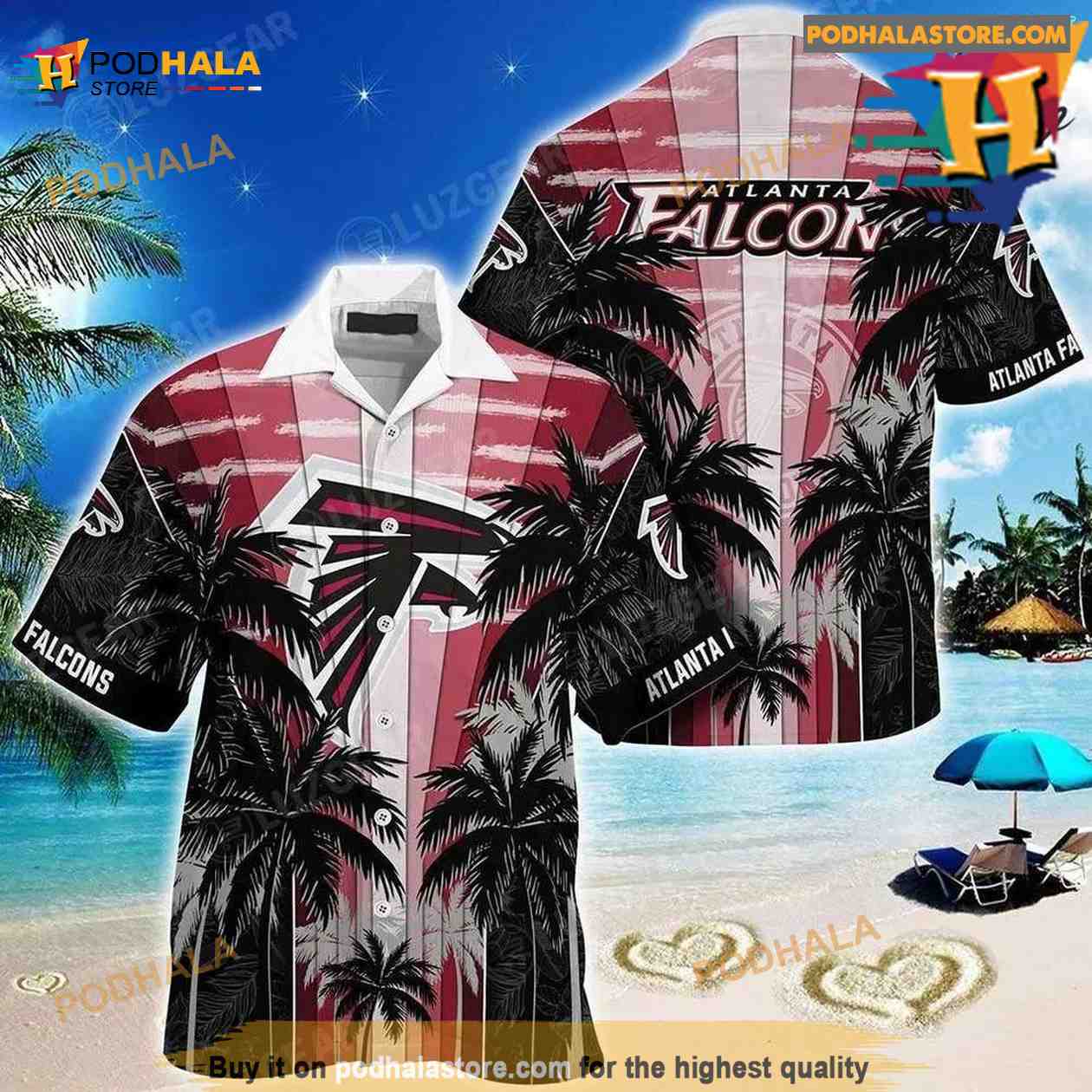 atlanta falcons hawaiian shirt