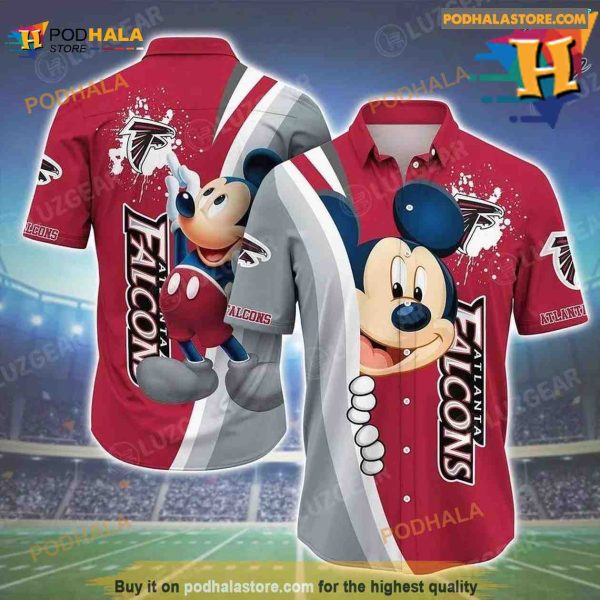 Atlanta Falcons NFL Hawaiian Shirt Mickey 3D Printed Best Gift Ever For Fans