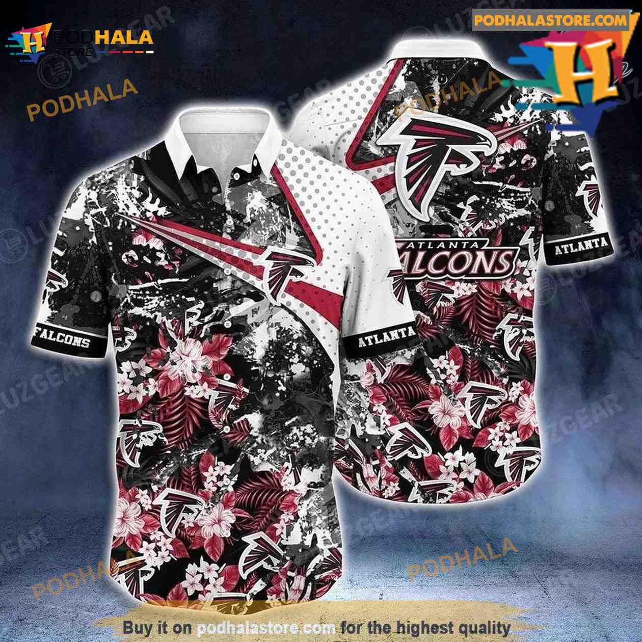 Atlanta Falcons Halloween Tropical Hawaiian Shirt - Trendy Aloha