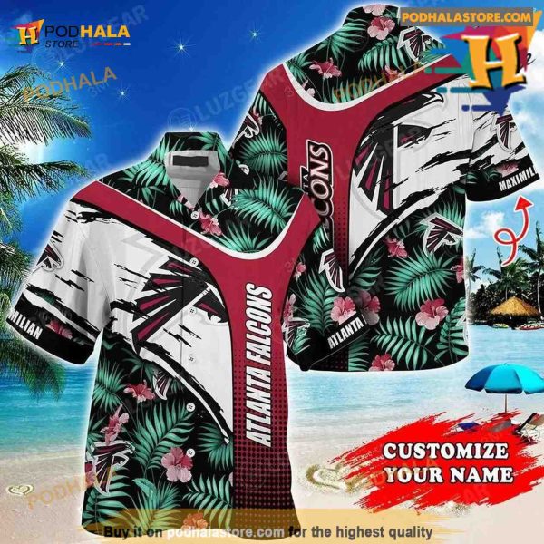 Atlanta Falcons NFL Personalized Hawaiian Shirt Floral Graphic Tropical Patterns Trends Summer, Atlanta Falcons Gifts