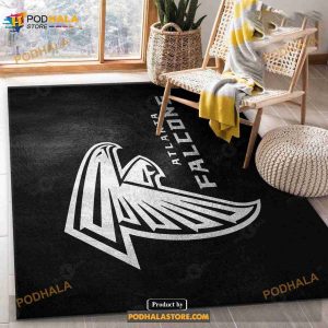 Atlanta Falcons NFL Team Logos Area Rug, Kitchen Rug, Indoor Outdoor Rugs