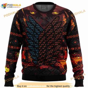 Attack On Titan Aot Anime Merch Ugly Christmas Sweater