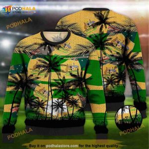 Australia Coconut Pattern Hawaiian Soccer Team, Australia World Cup 2023, Football Fans 3D Sweater