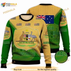 Australia National Soccer Team, Qatar World Cup 2023 Champions Soccer Team 3D Sweater