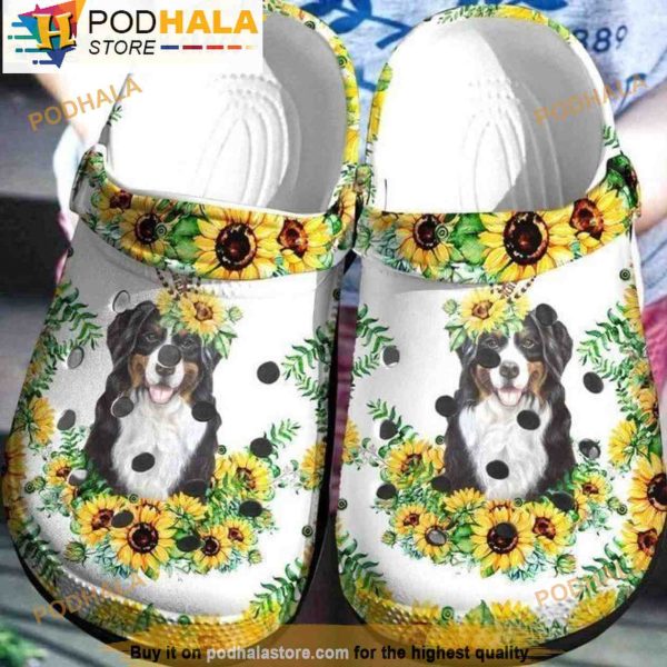 Australian Shepherd Sunflower 3D Crocs, Funny Crocs