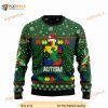 Autism Christmas Pattern On Green 3D Ugly Sweater