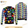 Autism Love Ugly Sweatshirt Christmas 3D Sweater