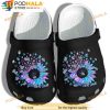 Autism Puzzle Colorful Floral 3D Crocs