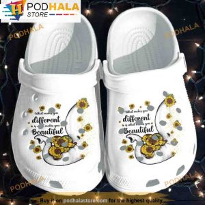 Autism Sunflower Elephant Mom 3D Crocs