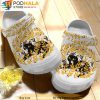Autumn Black Cat Weed 3D Crocs, Funny Crocs