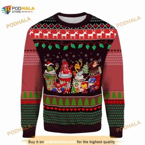 Avengers Latte Coffee Christmas 3D Ugly Sweater