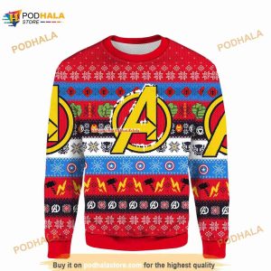 Avengers Merry Christmas Ugly 3D Sweater