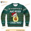 Avo Merry Christmas Ugly Sweater, Avocado Santa Christmas Sweater Gift