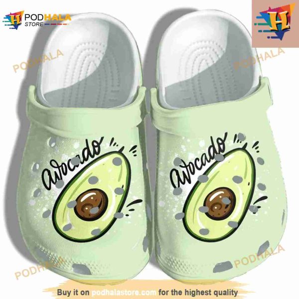 Avocado Fruits Lover Shoes Gifts For Women Girls Daughter Crocs Clog Shoes