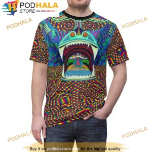 Ayahuasca Serpent Trippy All Over Print 3D Shirt