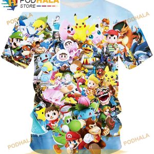 Azuki Fashion Prin 3D Shirts For Men And Women