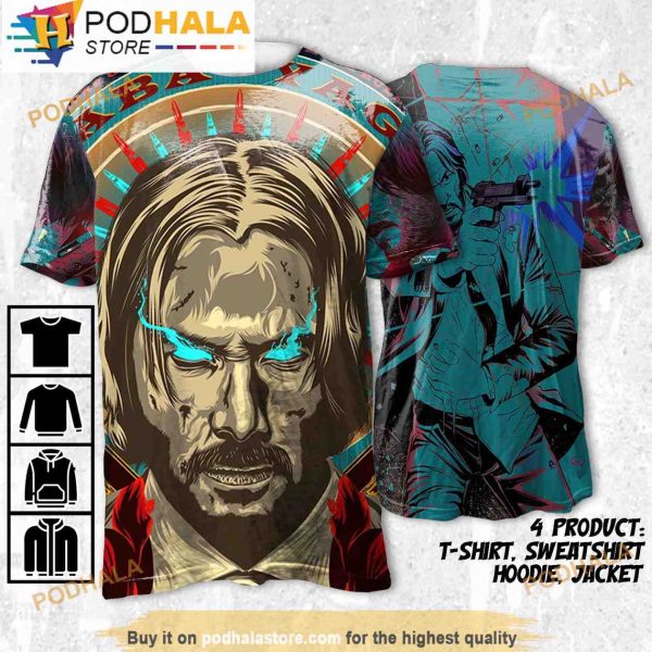 Baba Yaga John Wick Movie 3D Shirt