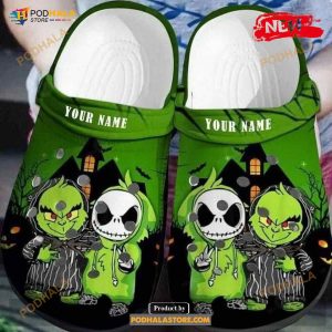 Baby Grinch And Jack Skellington Christmas For Man And Women Crocs Clog Shoes
