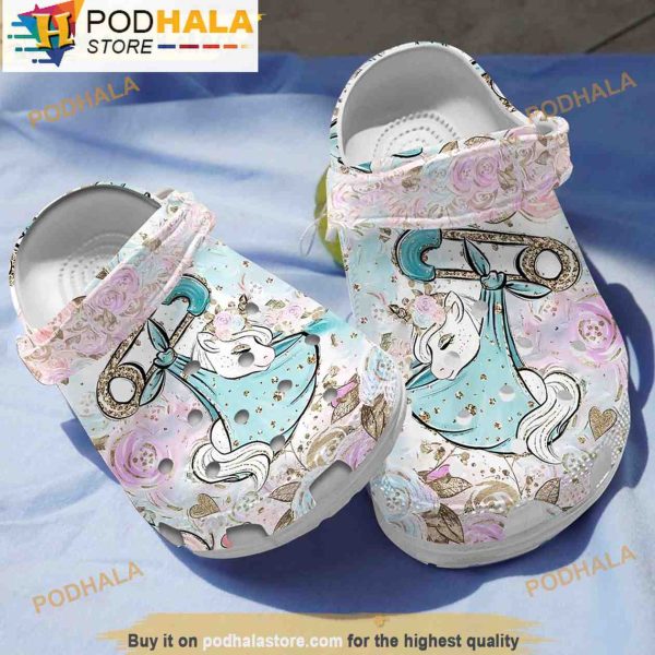 Baby Unicorn 3D Crocs, Funny Crocs