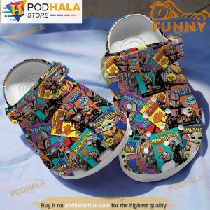 Baby Yoda 3D Crocs, Star Wars Comic, Funny Crocs