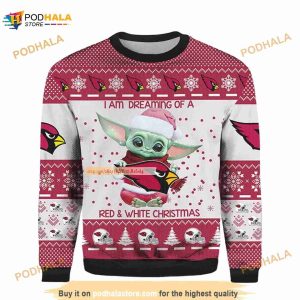 Baby Yoda Arizona Cardinals Ugly Christmas 3D Sweater