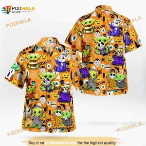 Baby Yoda Hawaii Shirt, Baby Yoda Beach Shirt, Hawaiian Vacation Shirt