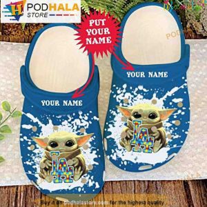 Baby Yoda La Puzzle Pieces 3D Crocs, Funny Crocs