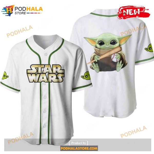 Baby Yoda Star Wars All Over Print Unisex Baseball Jersey