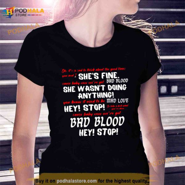 Bad Blood Taylor Version Yells At Security Guard Shirt