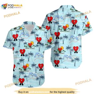 Bad Bunny Blue Un Verano Sin Ti Hawaiian Shirt, Summer Vacation Hawaiian Shirt