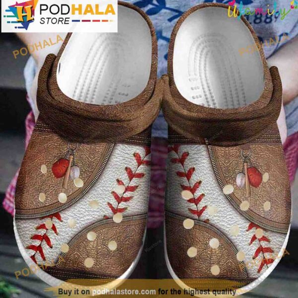 Bag Baseball Ball 3D Crocs, Funny Crocs