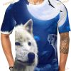 Baikutouan Dream White Wolf 3D Shirt Graphic Pattern