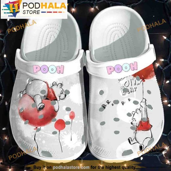 Balloon Winnie The Pooh 3D Crocs, Funny Crocs