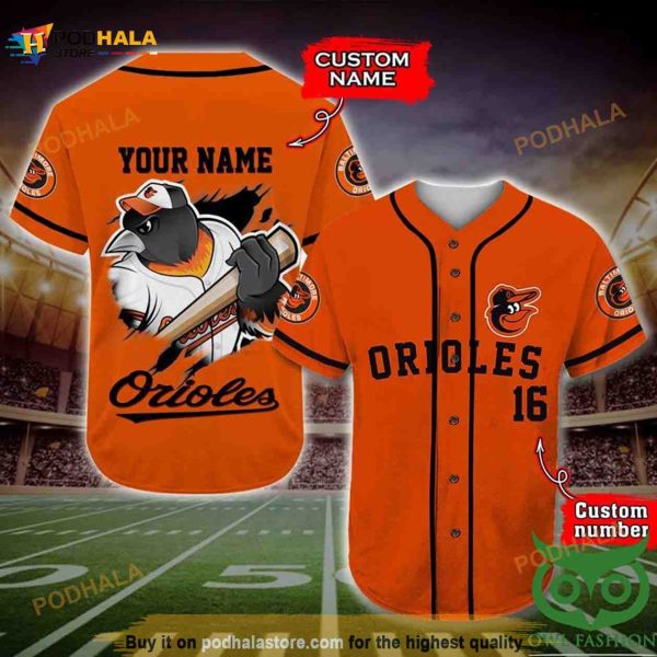 Baltimore Orioles 3D Baseball Jersey Personalized Gift, Custom Name Number