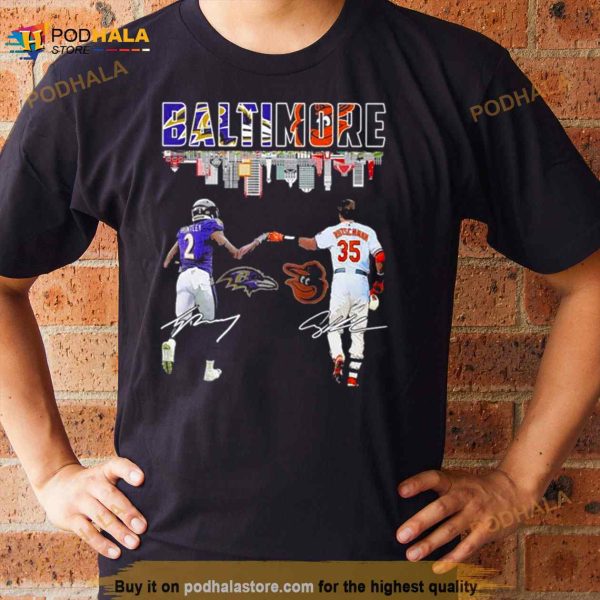 Baltimore Tyler Huntley And Adley Rutschman Signatures Shirt