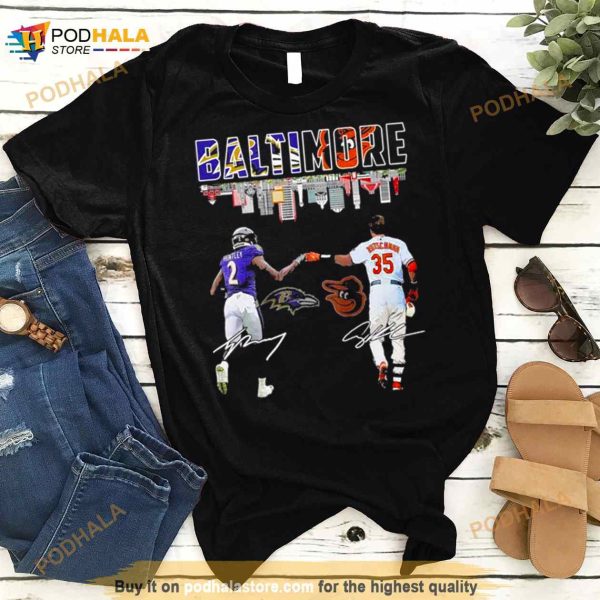 Baltimore Tyler Huntley And Adley Rutschman Signatures Shirt