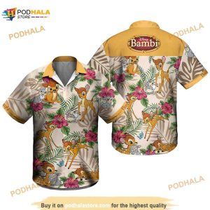 Bambi Funny Hawaiian Shirt, Disney Button Down Shirt